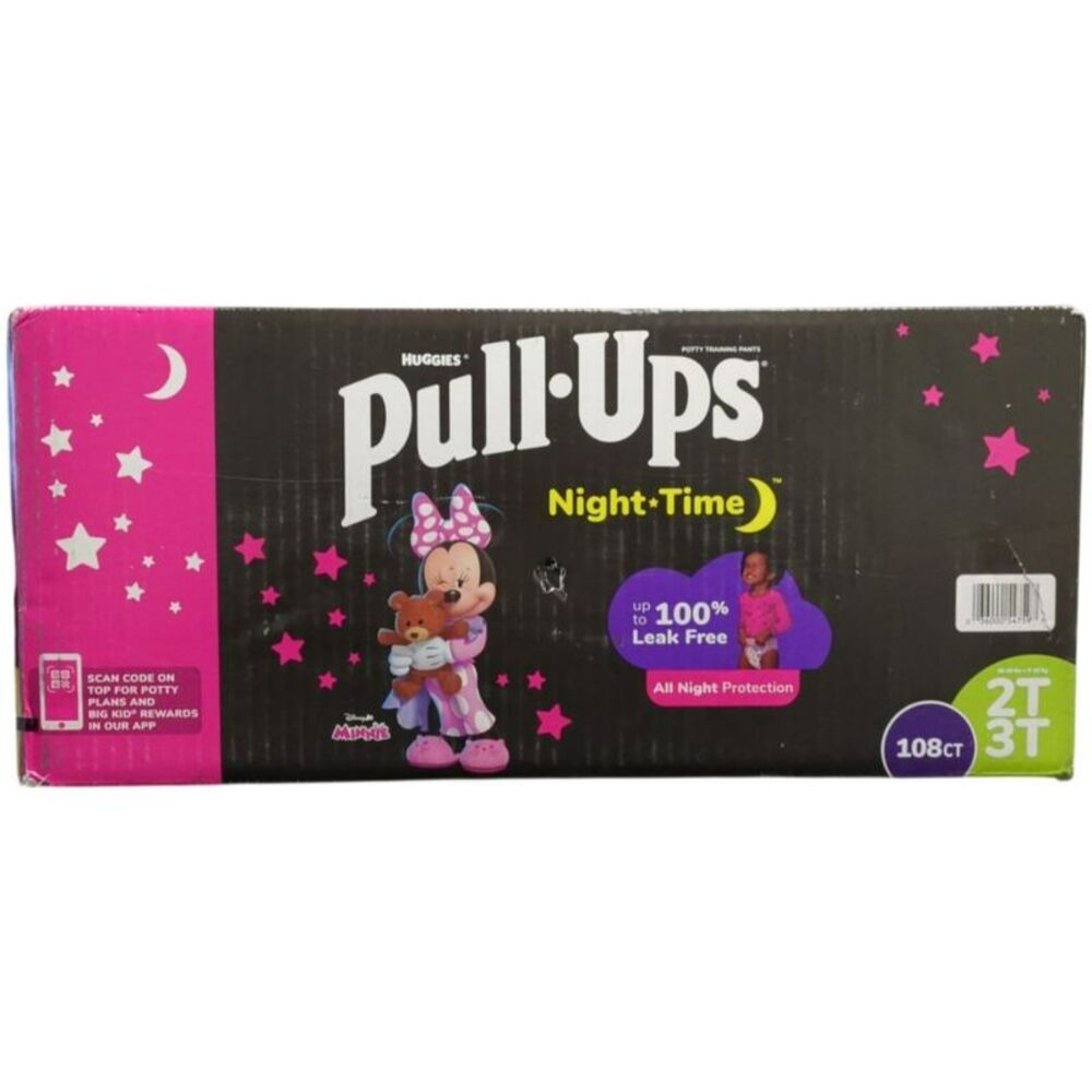 Pull-Ups Night-Time Potty Training Pants for Girls, 2t/3t 108ct